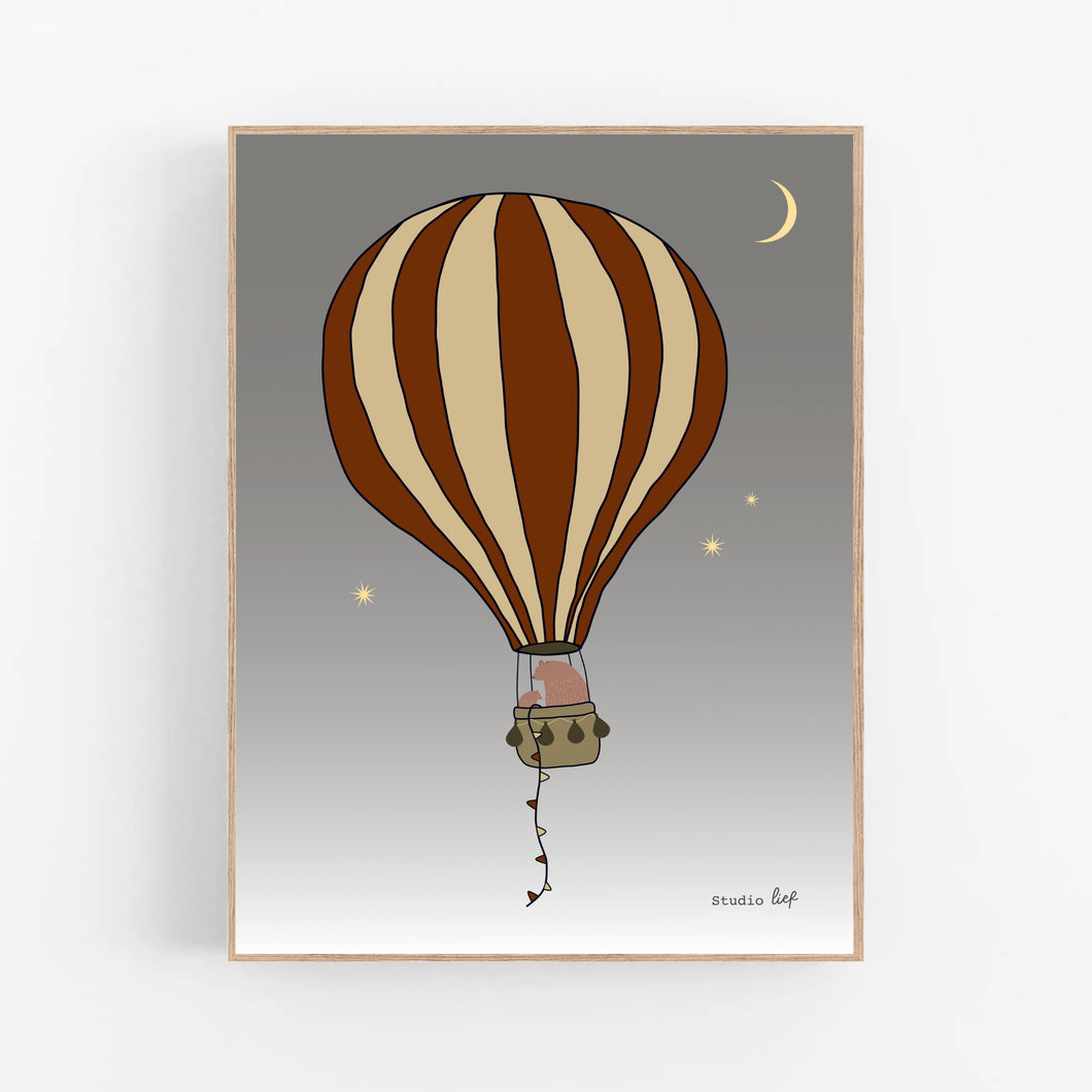 Poster luchtballon